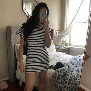 Striped t-shirt dress